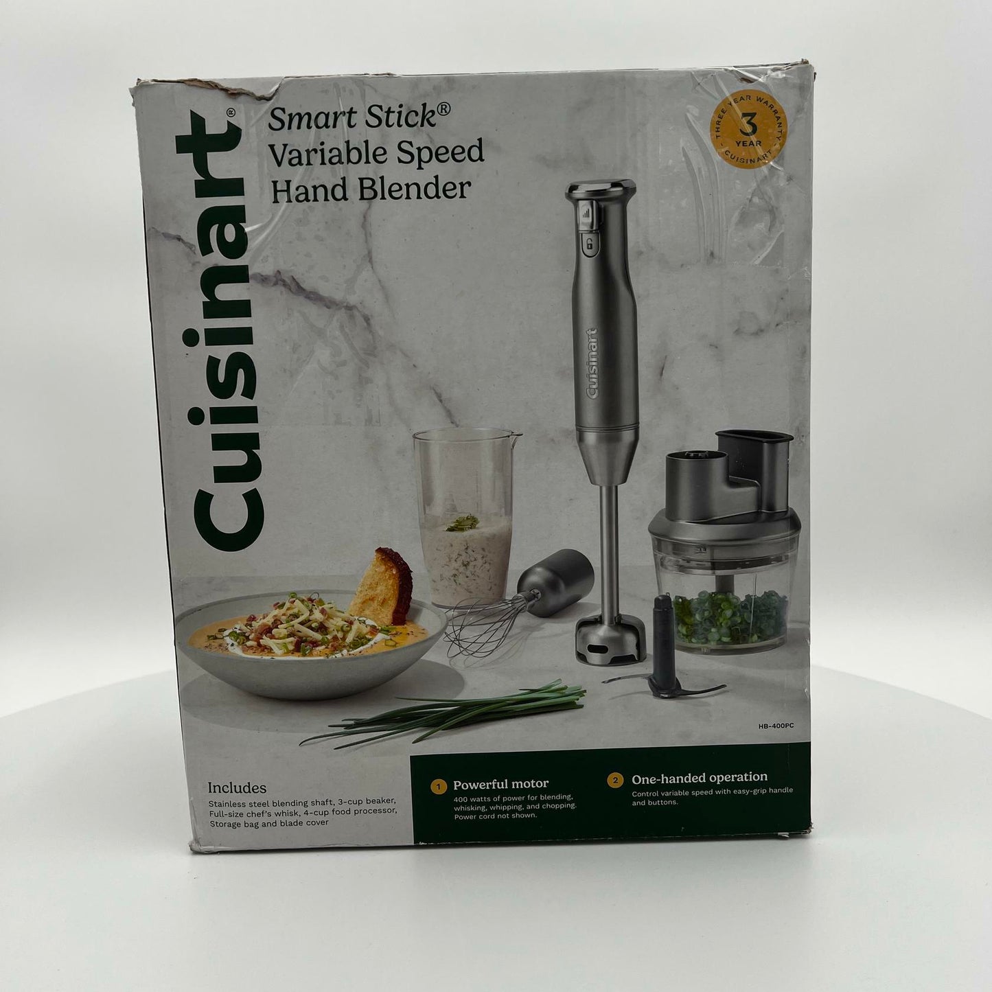 [Like_new] Cuisinart HB-400PC Smart Stick Variable Speed Hand Blender