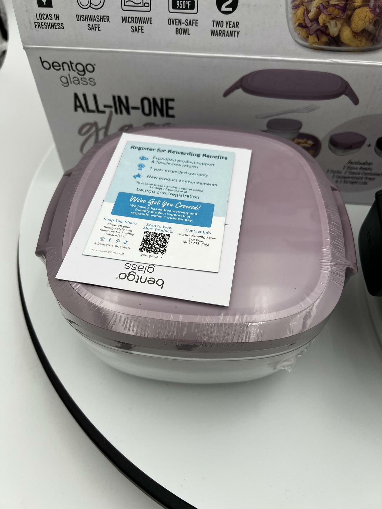 [Like_new] Bentgo Glass Salad Container, 2-pack