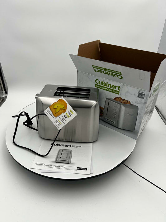 [Like_new] Cuisinart 2-Slice Custom Select Metal Toaster RBT-1200PC