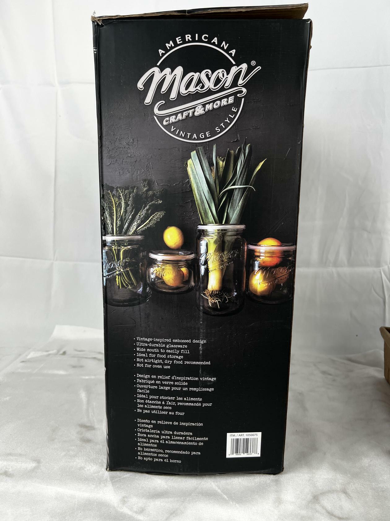 [Like_new] Mason 4-Piece Glass Canister Set