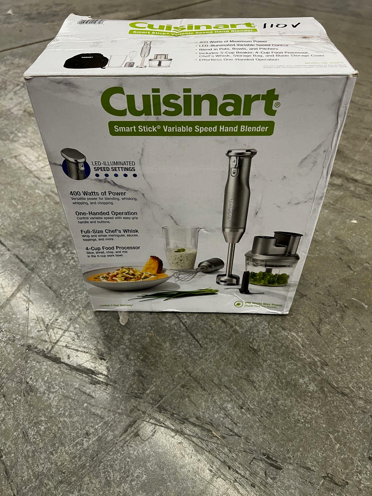 [Like_new] Cuisinart HB-400PC Smart Stick Variable Speed Hand Blender