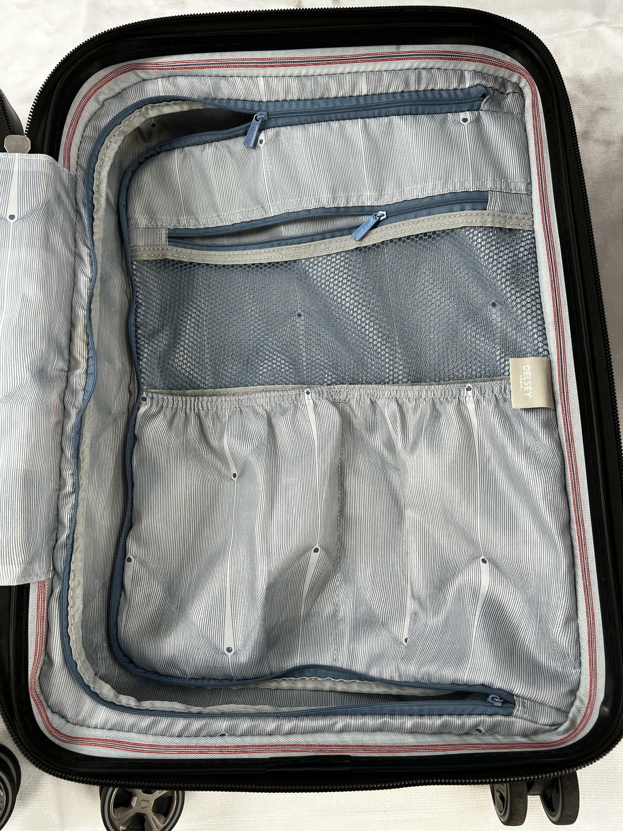 [Very_good] Delsey Paris 2-Piece Hardside Spinner Luggage Set Graphite/Black