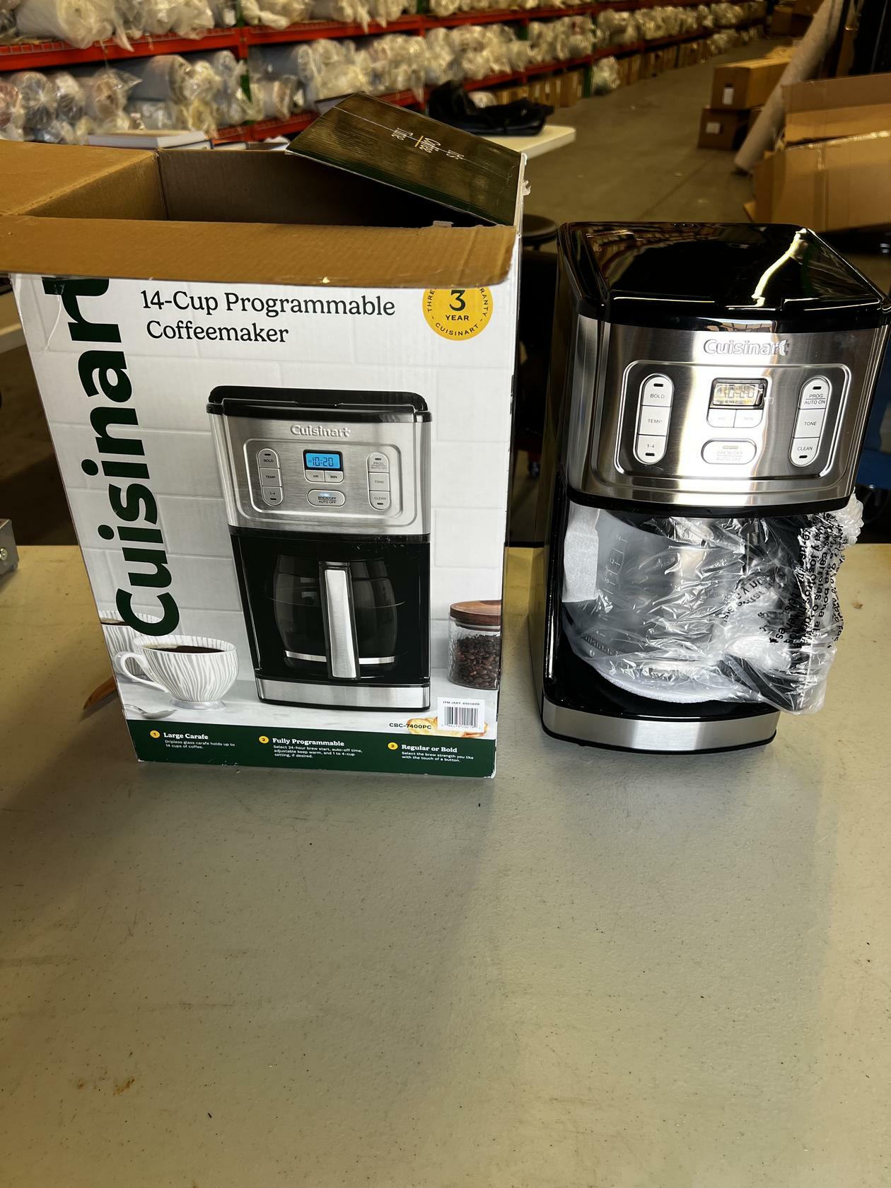 [Like_new] Cuisinart 14-Cup Programmable Coffee Maker CBC-7400PC