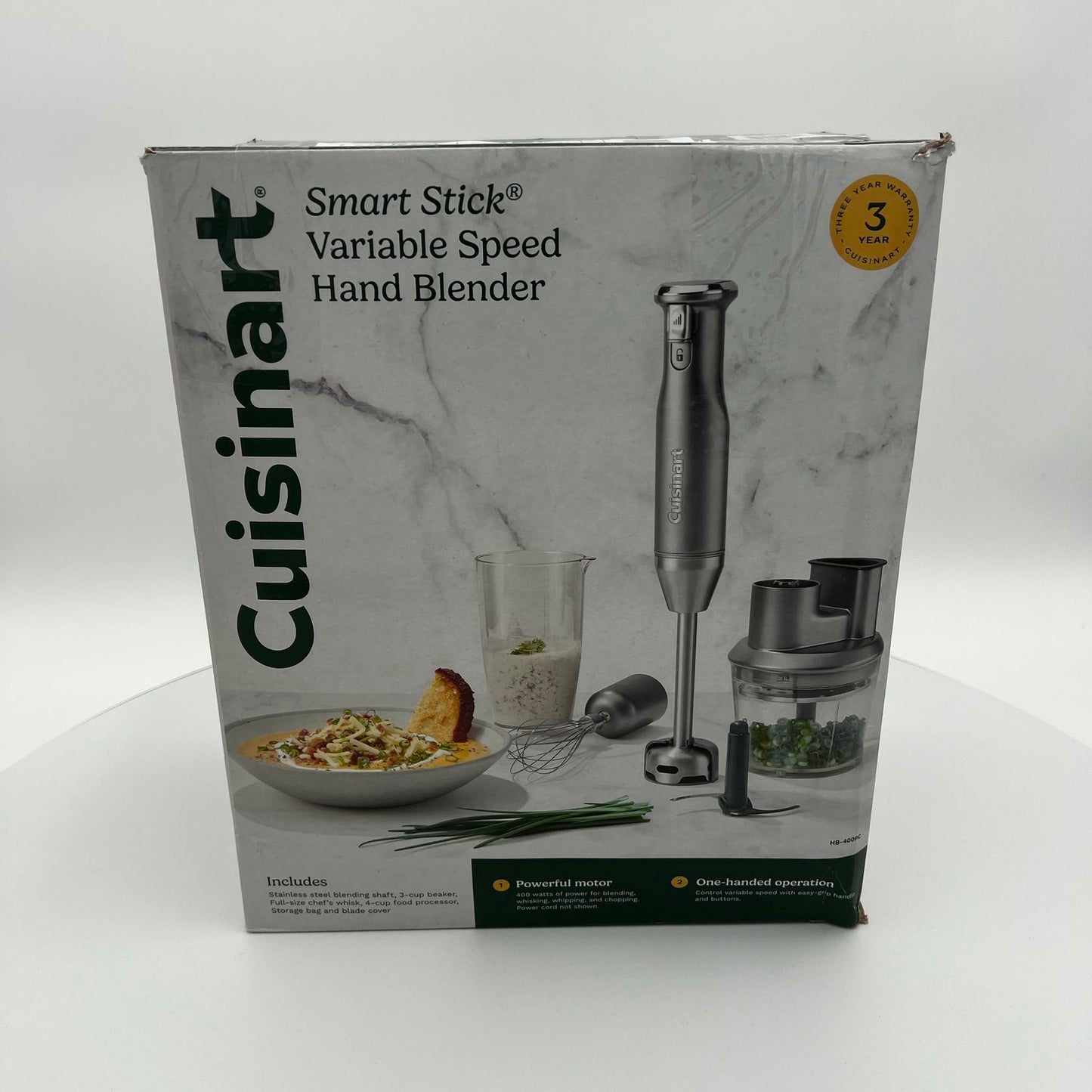 [Like_new] Cuisinart HB-400PC Smart Stick Variable Speed Hand Blender