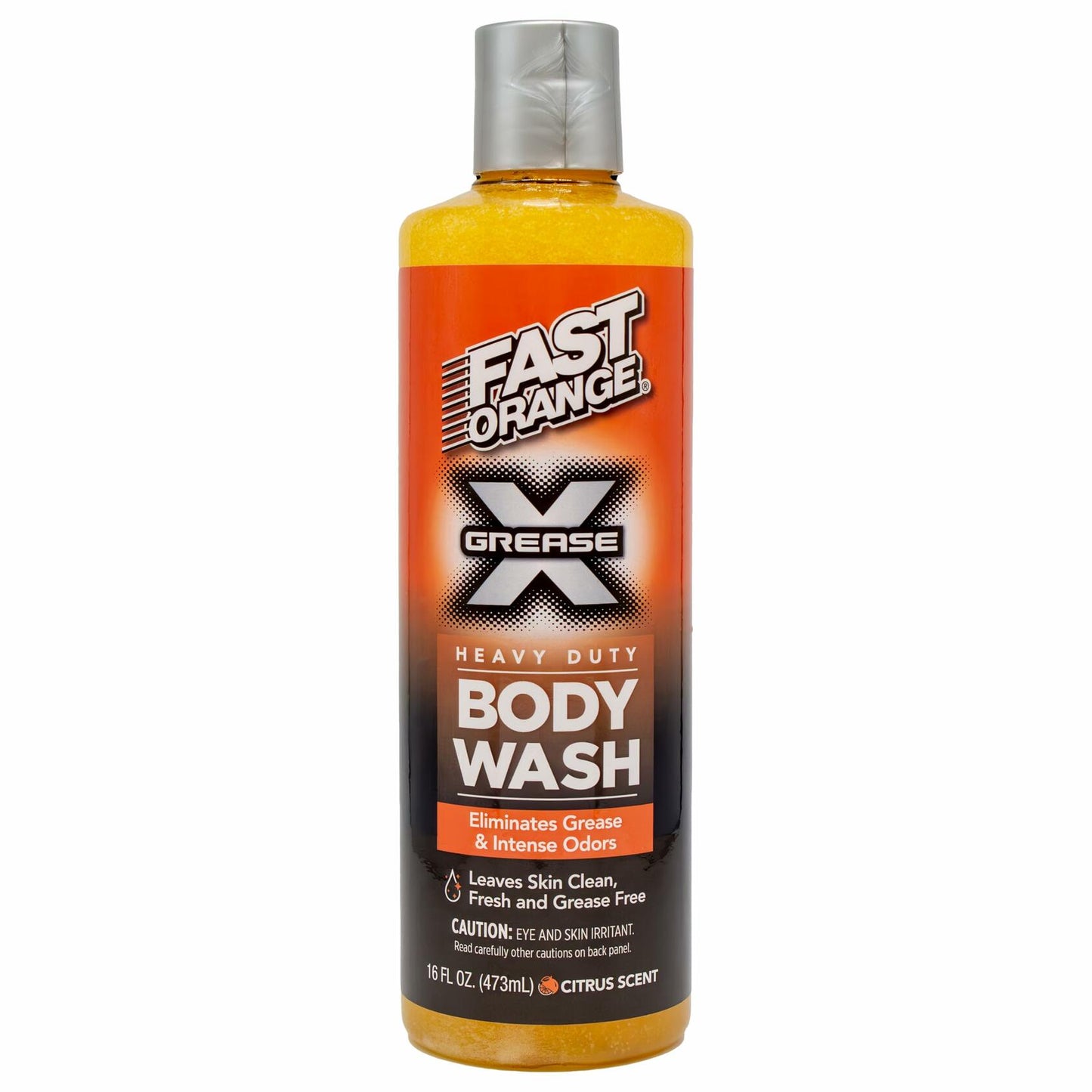 Fast Orange 25716 Grease X Body Wash Heavy Duty, Exfoliating & Hydrating 16 oz