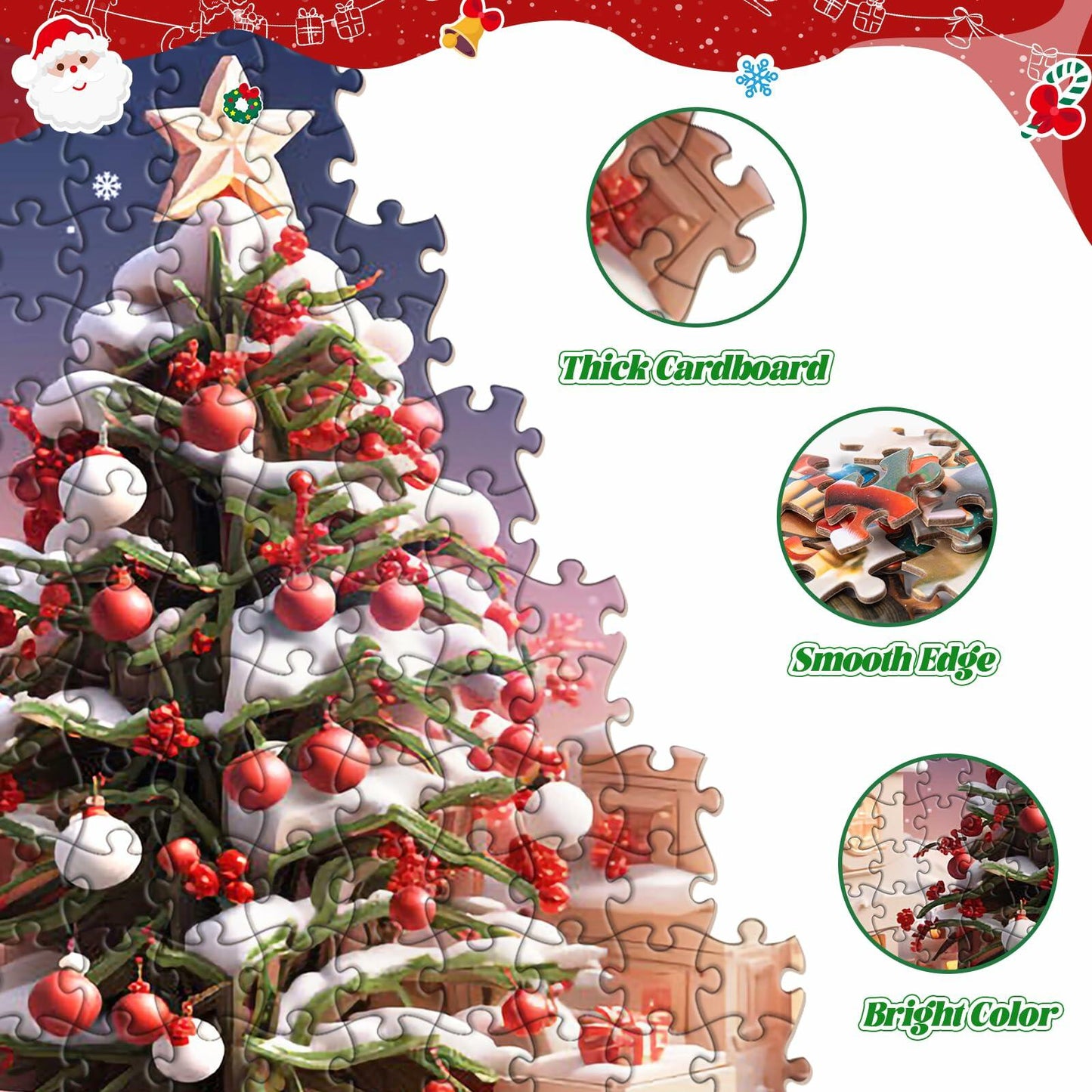 Puzzle Advent Calendar for Kids and Adults, 1008 Pieces 24 Days Countdown