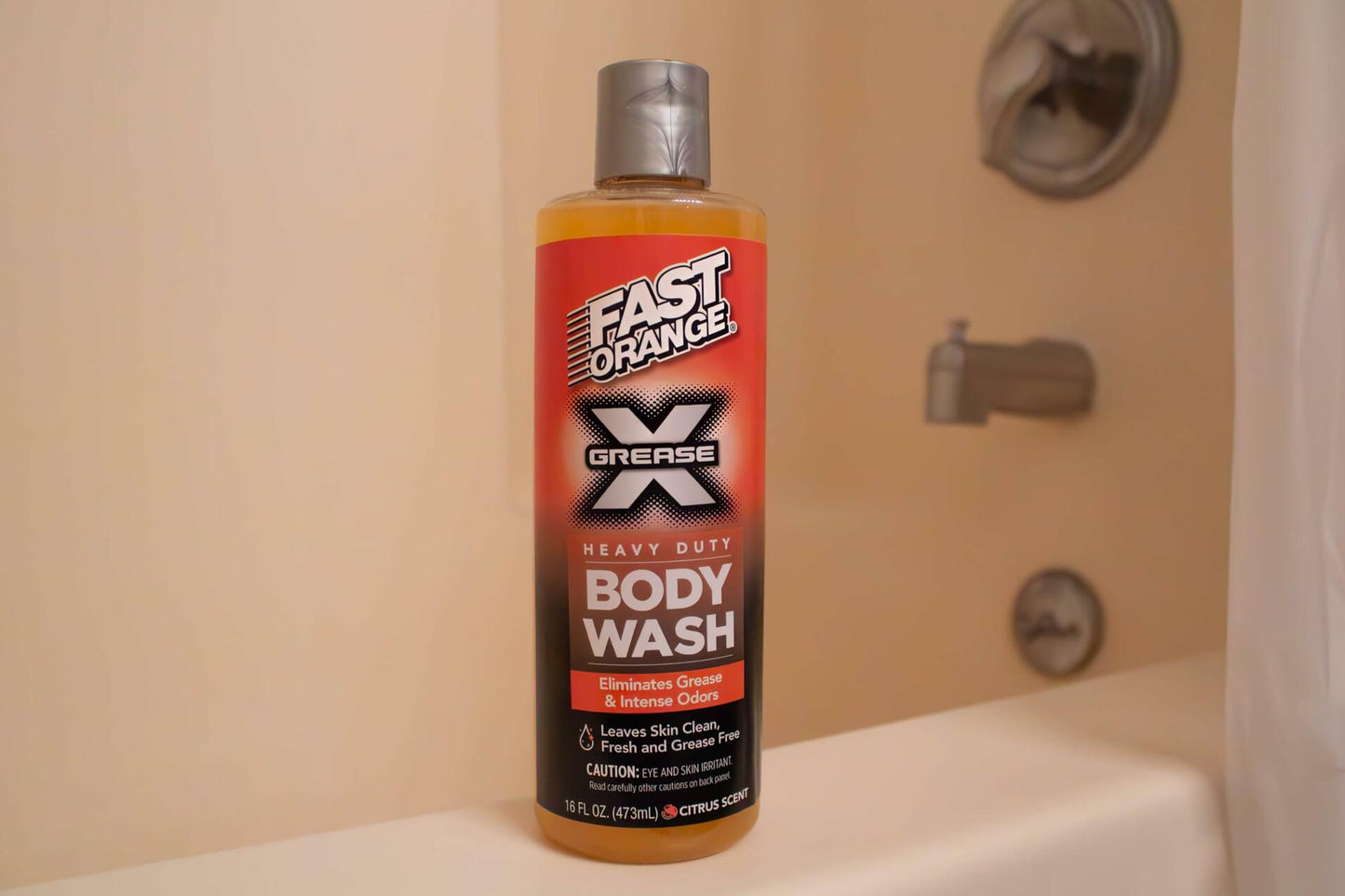 Fast Orange 25716 Grease X Body Wash Heavy Duty, Exfoliating & Hydrating 16 oz