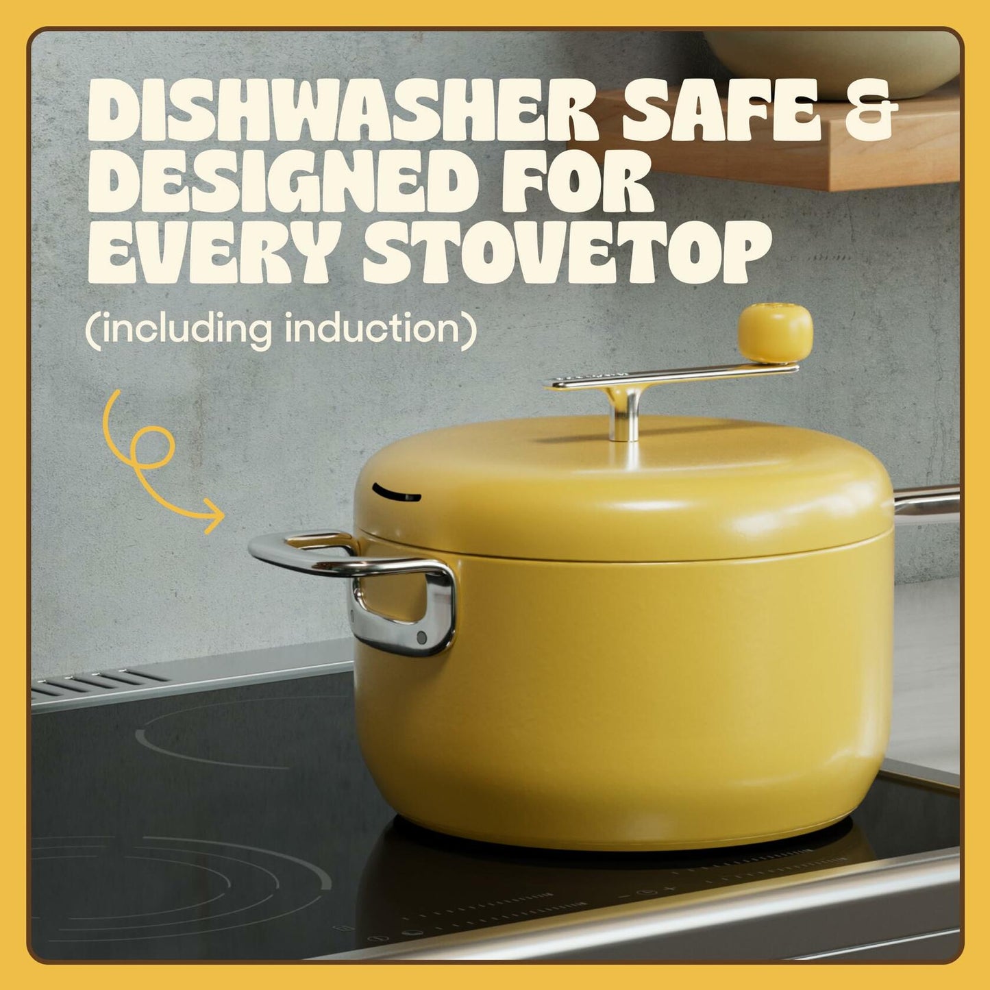 [Very_good] Popsmith Popcorn Popper in Butter - 6 Quart Stovetop Popcorn Machine - Stainless