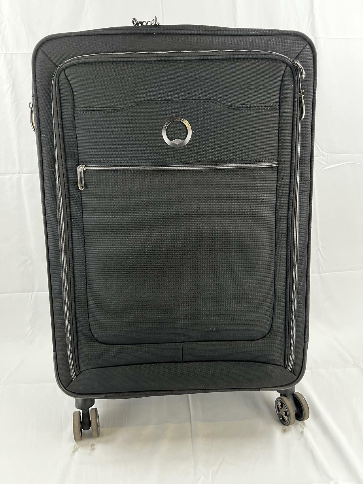 DELSEY Paris Softside Expandable Luggage with Spinner Wheels, Black. Large and - Very Good