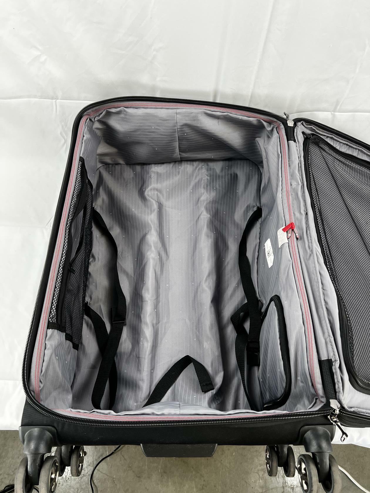 DELSEY Paris Softside Expandable Luggage with Spinner Wheels, Black. Large and - Very Good