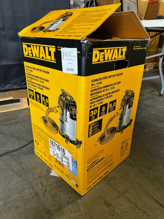 [Good] Dewalt DXV08SA Stainless Steel Wet/Dry 8-Gallon 5 HP Vacuum