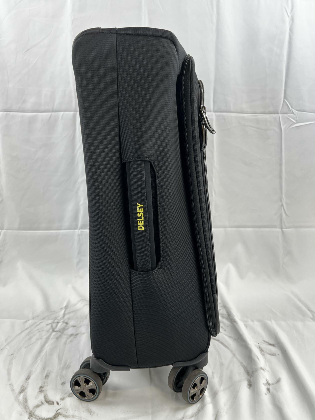 DELSEY Paris Softside Expandable Luggage with Spinner Wheels, Black. Large and - Very Good