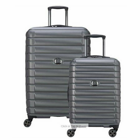 [Very_good] Delsey Paris 2-Piece Hardside Spinner Luggage Set Graphite/Black