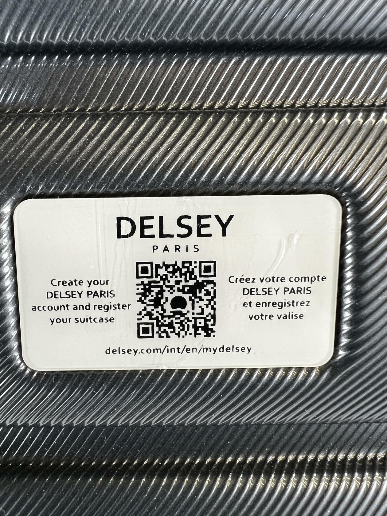 [Very_good] Delsey Paris 2-Piece Hardside Spinner Luggage Set Graphite/Black