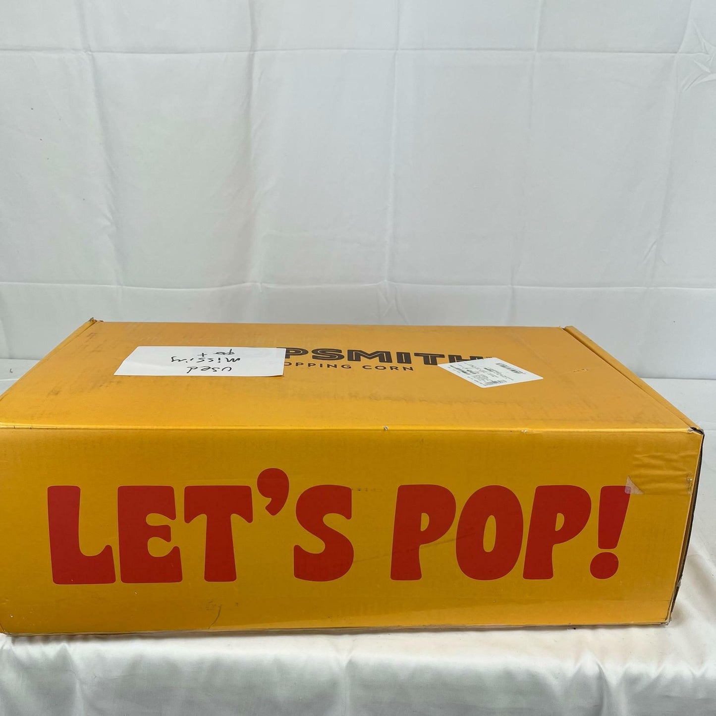 [Very_good] Popsmith Popcorn Popper in Butter - 6 Quart Stovetop Popcorn Machine - Stainless