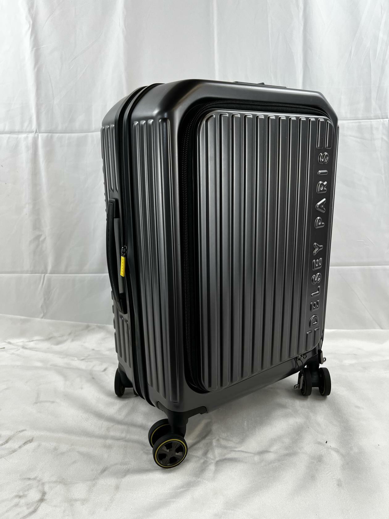 [Good] Delsey 22" Front Lid Carry-On Hardside Spinner