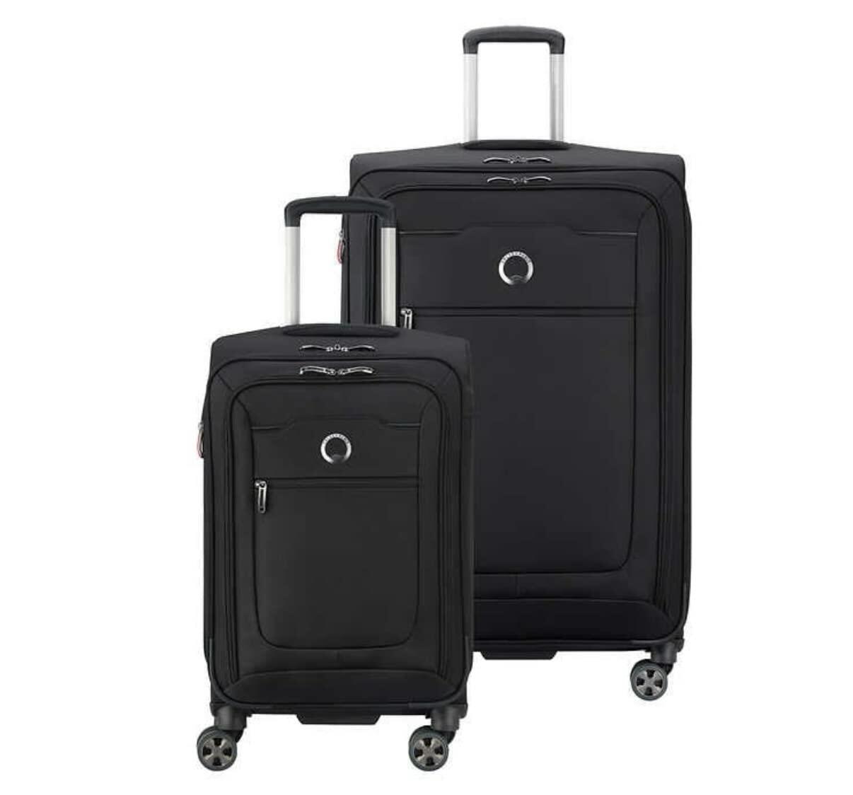 DELSEY Paris Softside Expandable Luggage with Spinner Wheels, Black. Large and - Very Good