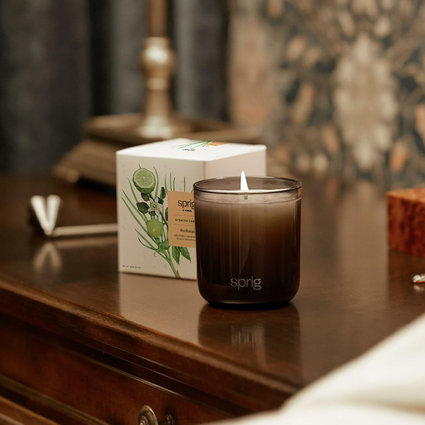 Sprig by Kohler Recharge Aromatherapy Candle with Bergamot and Lemongrass - 8 oz