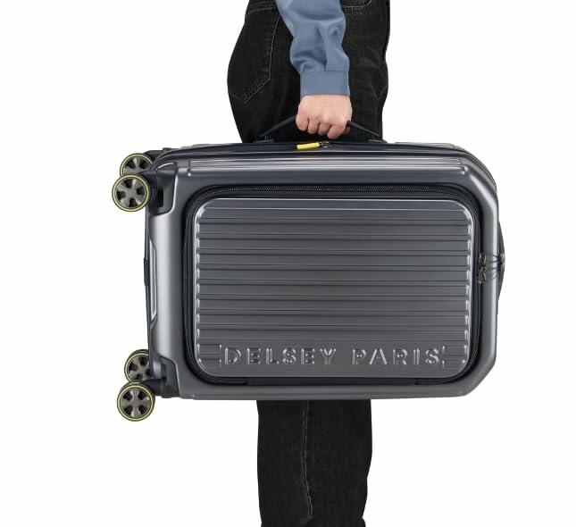 [Good] Delsey 22" Front Lid Carry-On Hardside Spinner