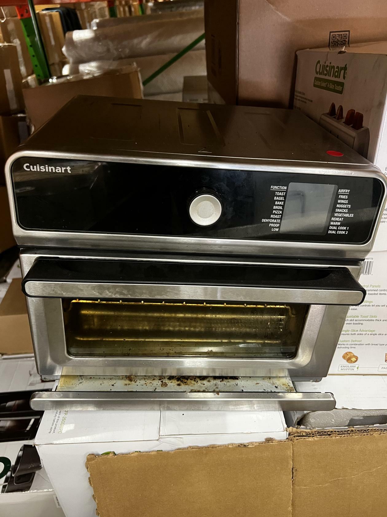 [Salvage] Cuisinart CTOA-130PC3 Digital Model Airfryer Toaster Oven - Silver