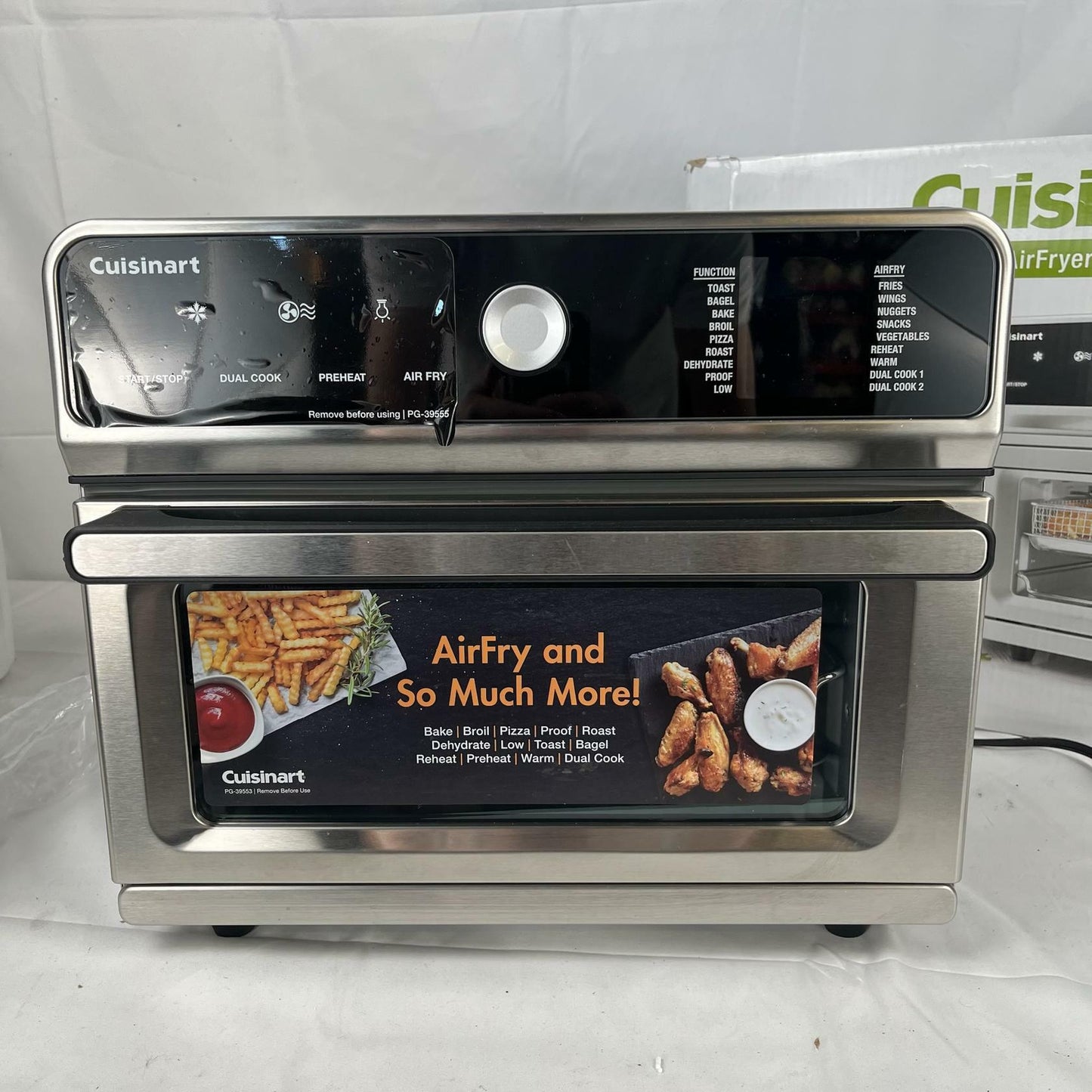 [Like_new] Cuisinart CTOA-130PC3 Digital Model Airfryer Toaster Oven - Silver