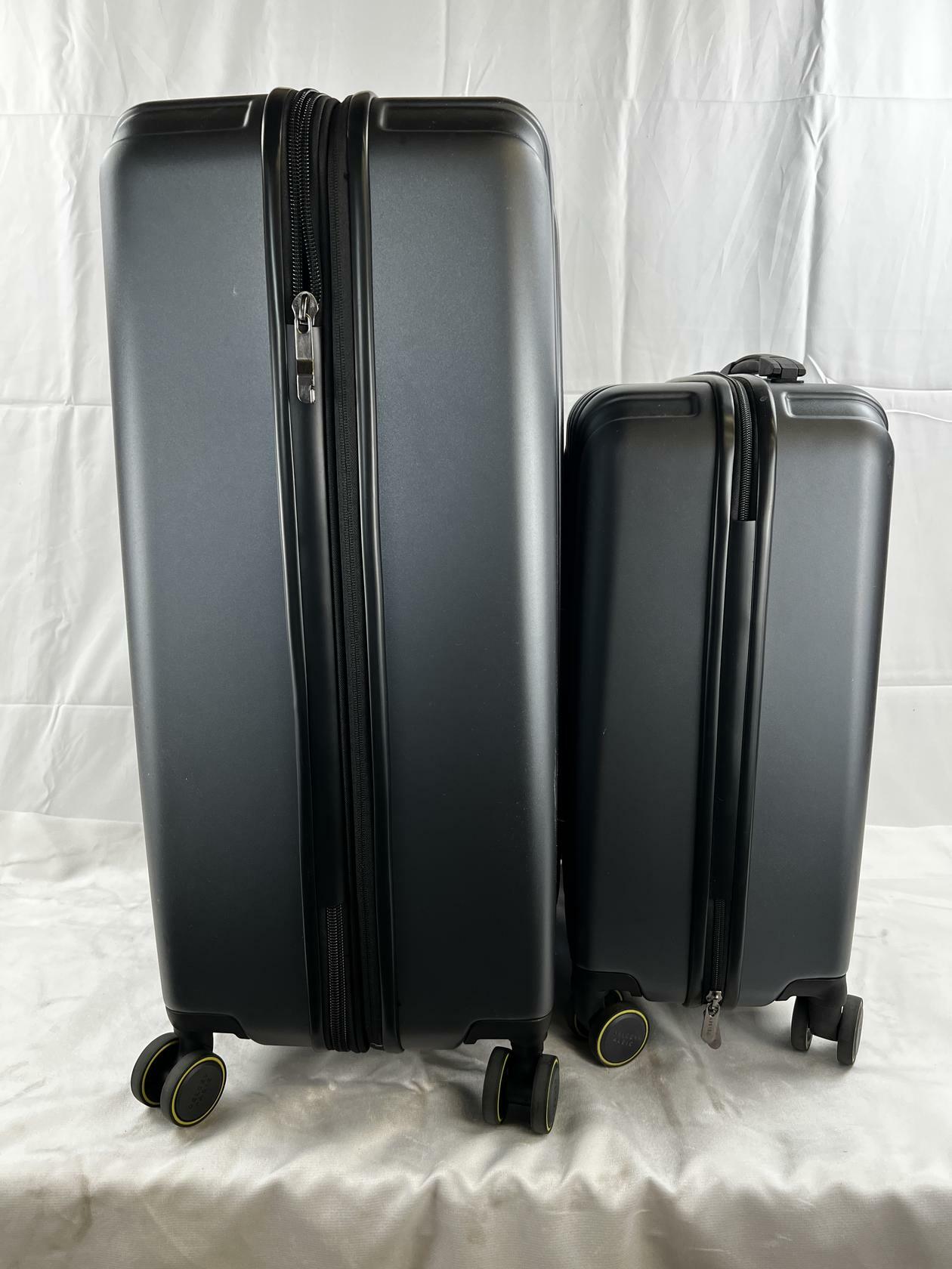 [Good] Delsey Paris Accelerate 2-Piece 30" & 22" CarryOn Hardside Luggage Set Dark Gray