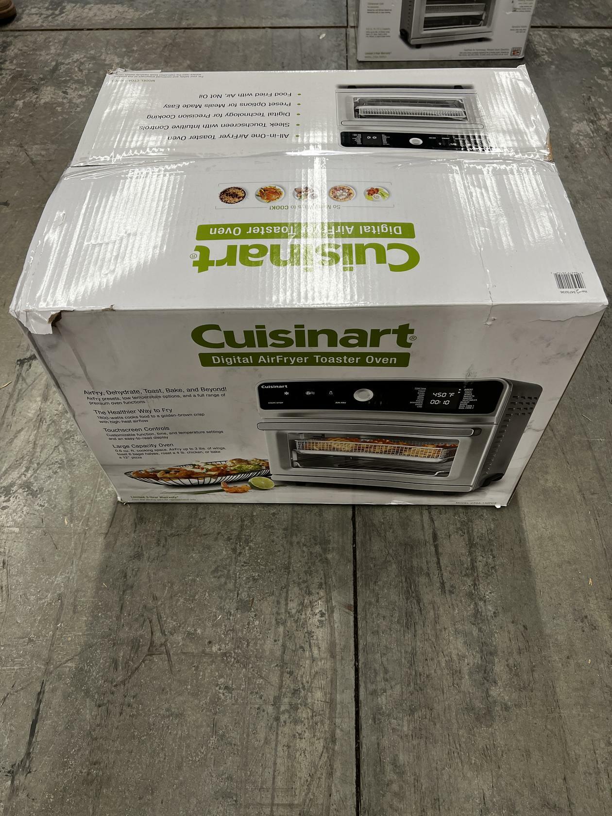 [Like_new] Cuisinart CTOA-130PC3 Digital Model Airfryer Toaster Oven - Silver