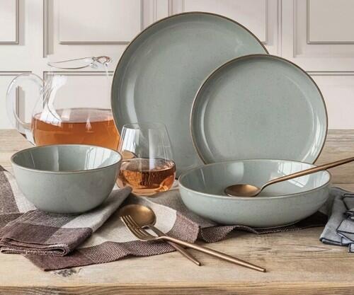 [Like_new] over&back Options 16-piece Dinnerware Set - Blue