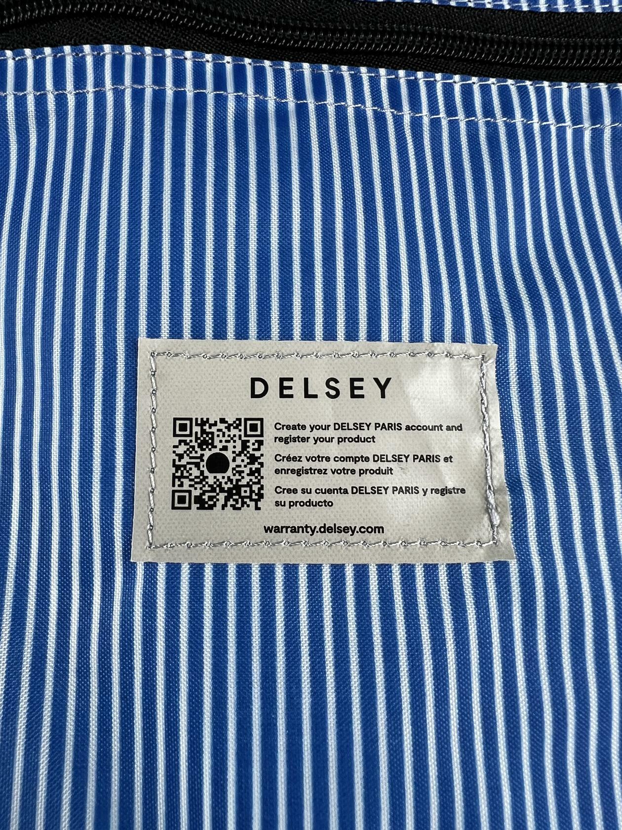 [Good] Delsey 22" Front Lid Carry-On Hardside Spinner