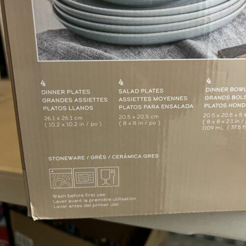 [Like_new] over&back Options 16-piece Dinnerware Set - Blue