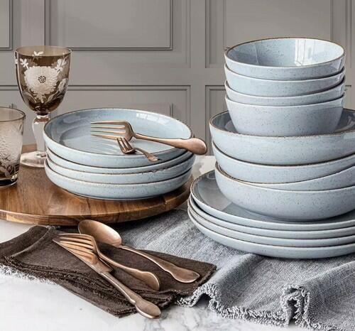 [Like_new] over&back Options 16-piece Dinnerware Set - Blue
