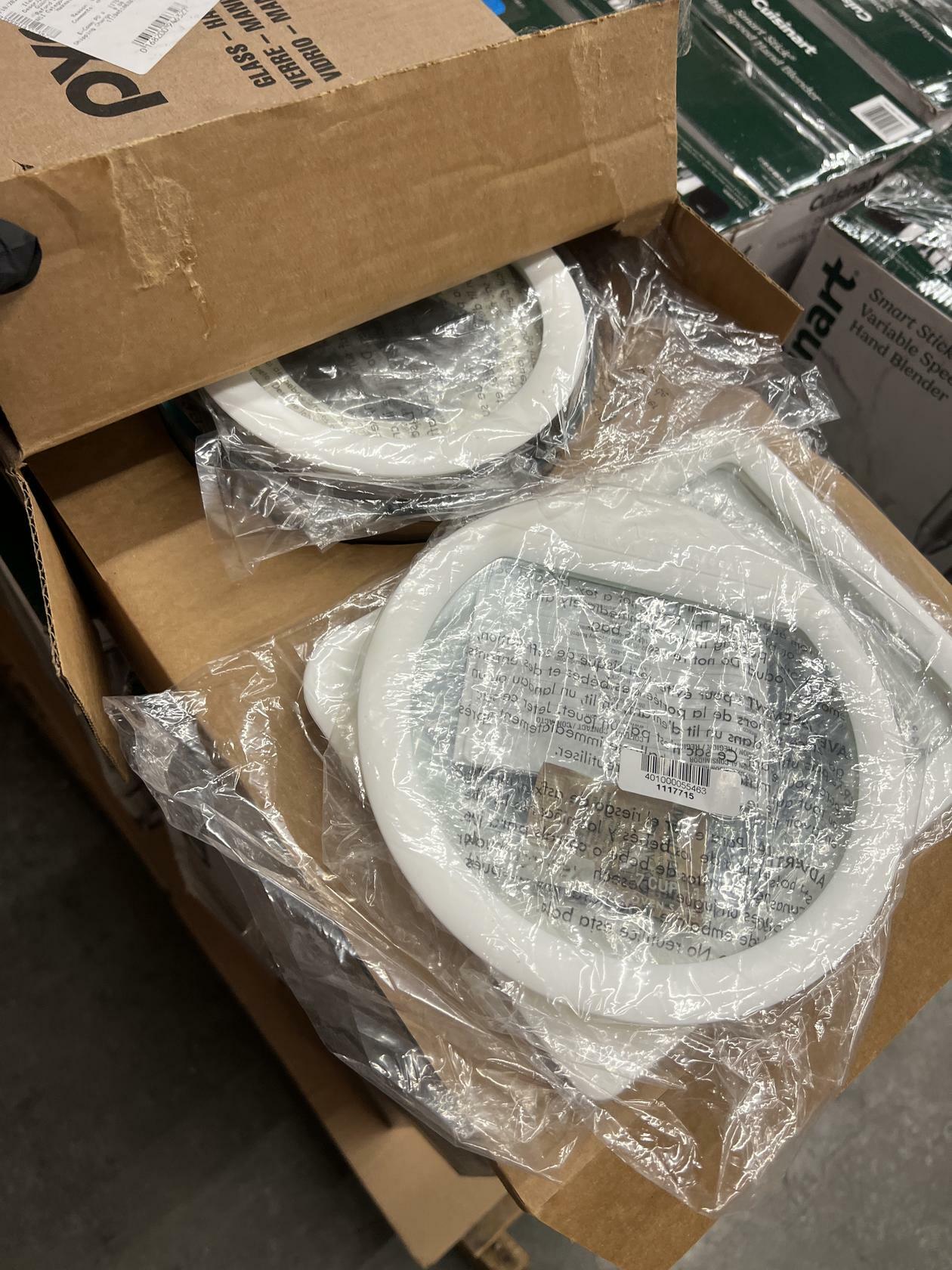 [Like New] Pyrex 071160096400 10 Piece Ultimate Food Storage Set, White/Clear