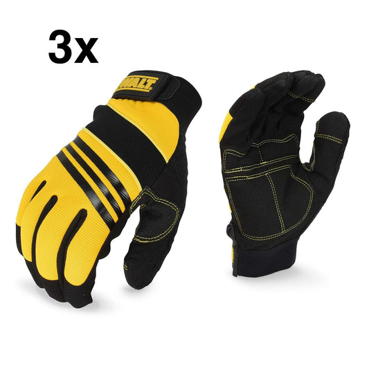 3-Pack Dewalt DPG201 Synthetic Leather Performance Glove - Size M (BUNDLE)