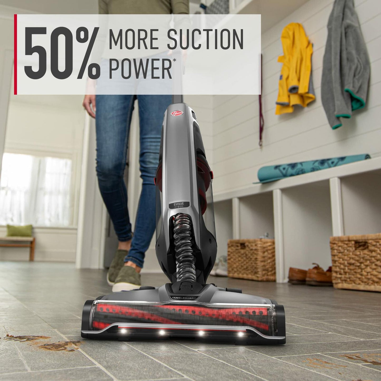 [Like_new] Hoover ONEPWR Evolve Pet Elite Cordless Upright Vacuum Cleaner BH53806V