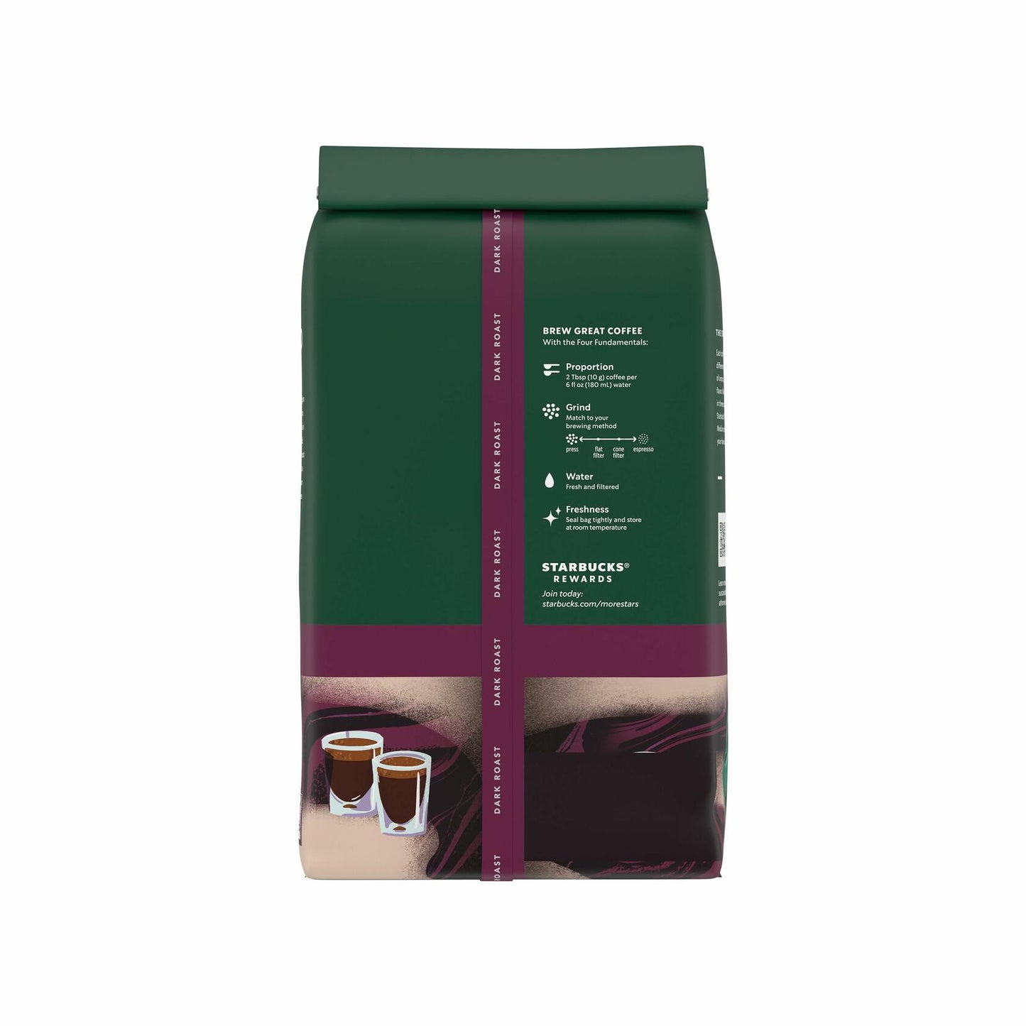 BB12/24 Starbucks Whole Bean Coffee Dark Roast 100% Arabica 40 oz Bag Fresh