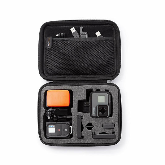 Amazon Basics Small Carrying Case for GoPro And Accessories, Solid, Black