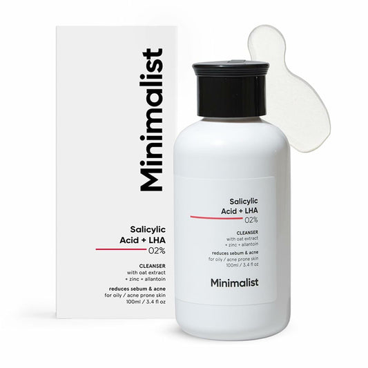 Minimalist 2% Salicylic Acid Face Wash for Oily Acne Prone Skin 100ml