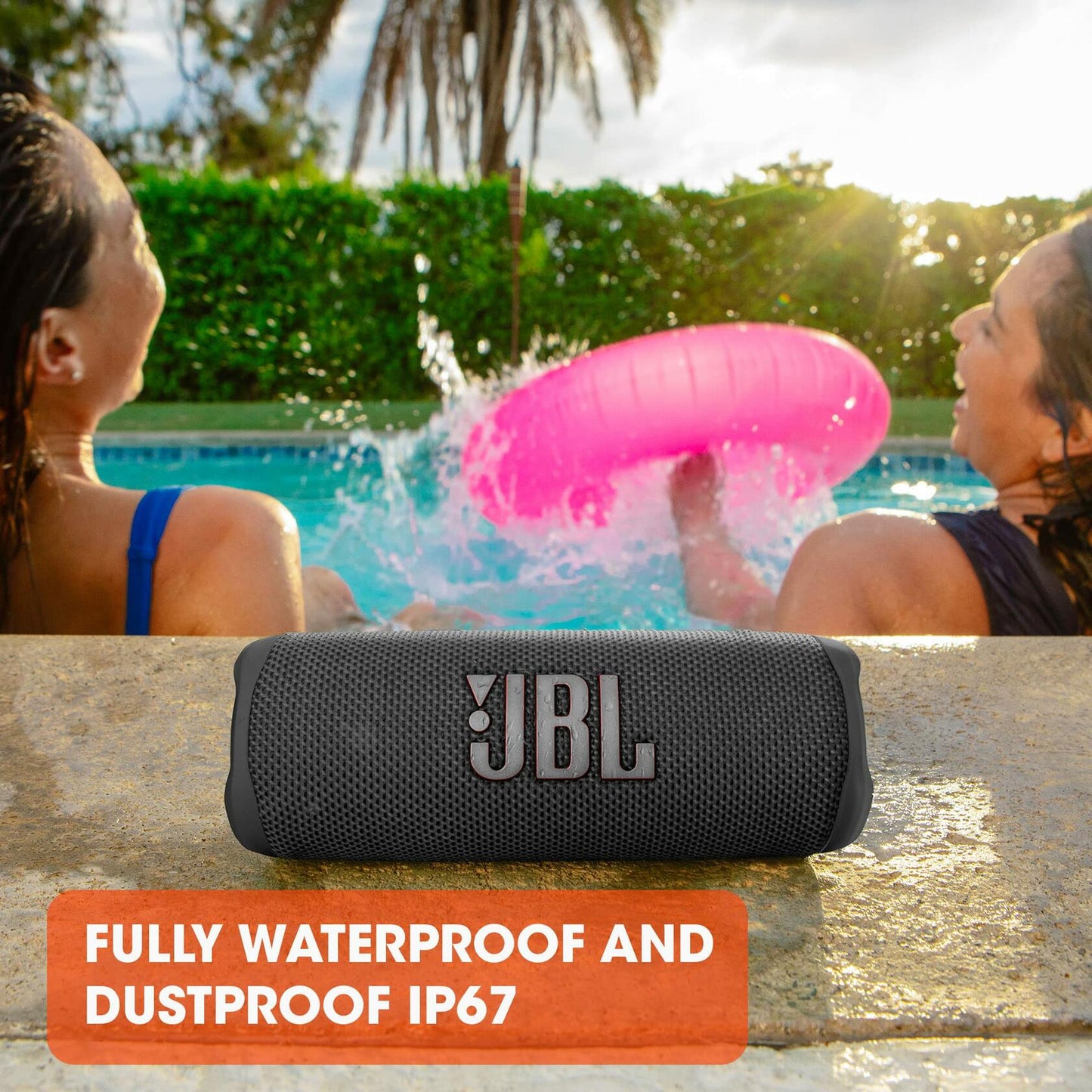 JBL Flip 6 - Portable Bluetooth Speaker, Waterproof (Black)