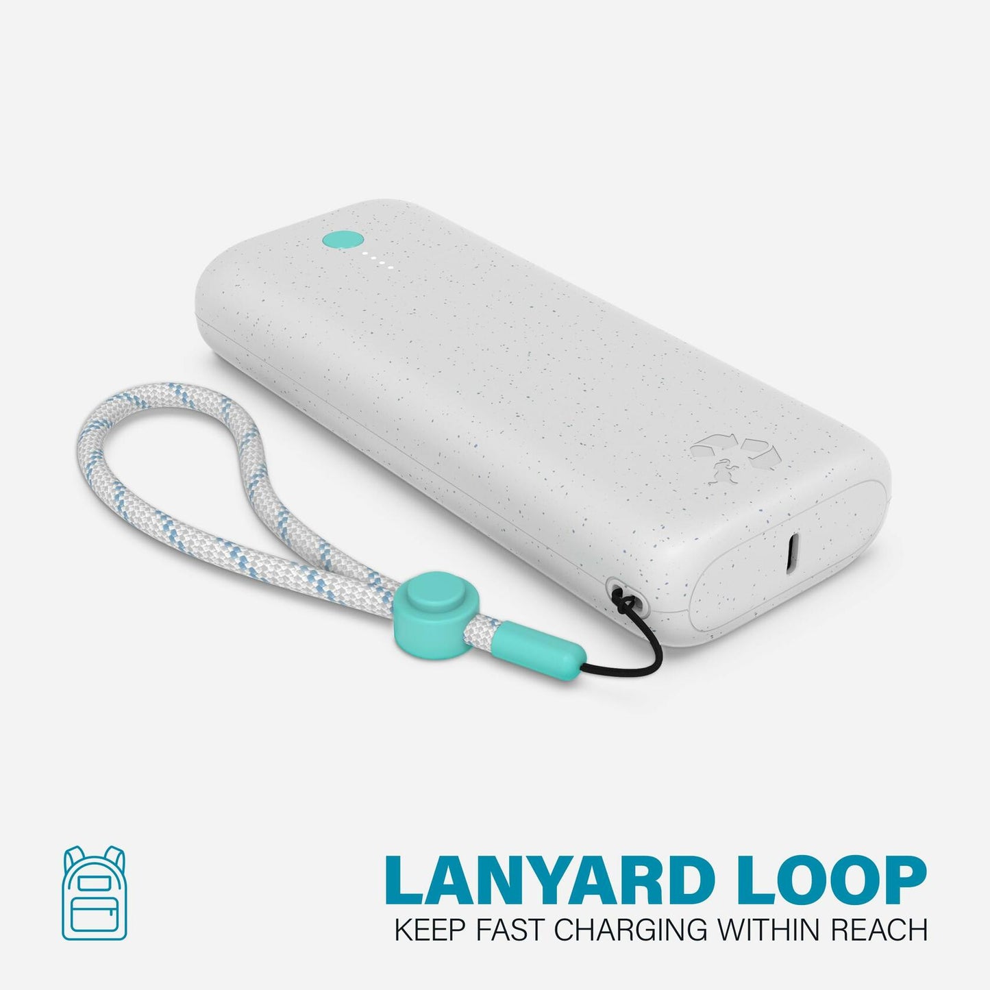 Nimble Champ Pro Portable Charger, 20,000mAh PowerBank with Cable,65W Dual USB-C