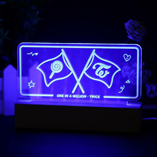 [Like_new] Yanmzmin LED Night Light 7 Colors Adjustable Nightlight Lamp