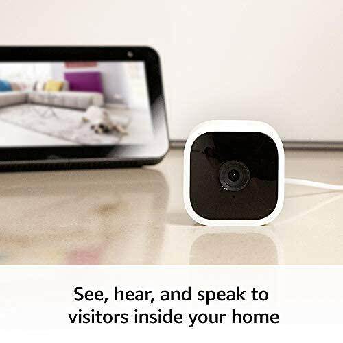 Blink Mini - Compact indoor plug-in smart security camera – 1 camera (White)