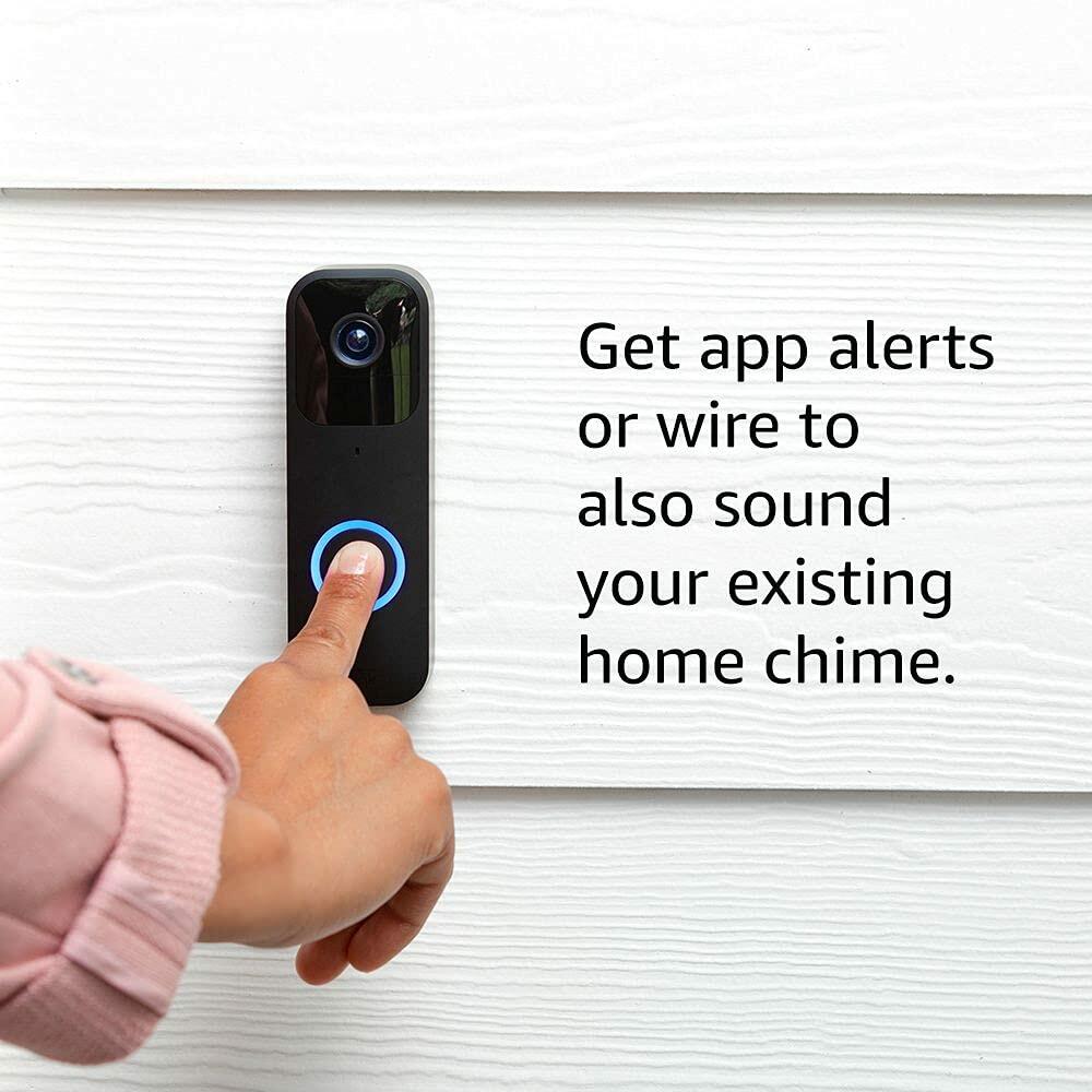 Blink Video Doorbell (newest model) Works with Alexa (Black)