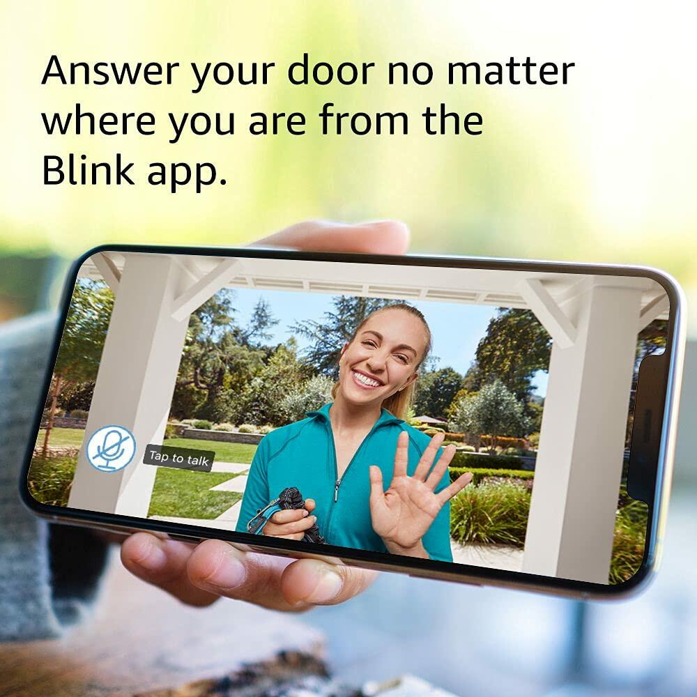 Blink Video Doorbell (newest model) Works with Alexa (Black)
