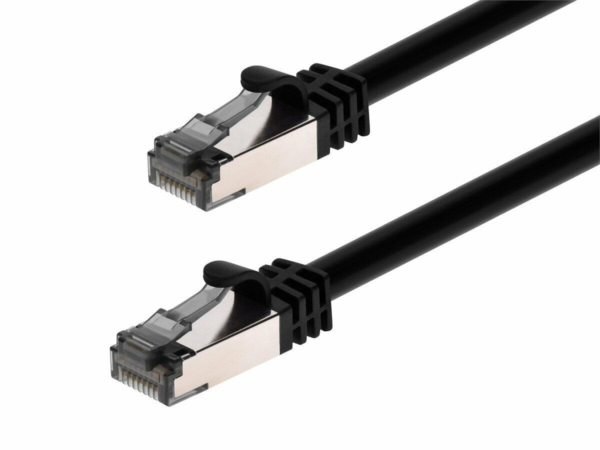 Monoprice Cat8 26AWG S/FTP Ethernet Network Cable - 14 Feet - Black