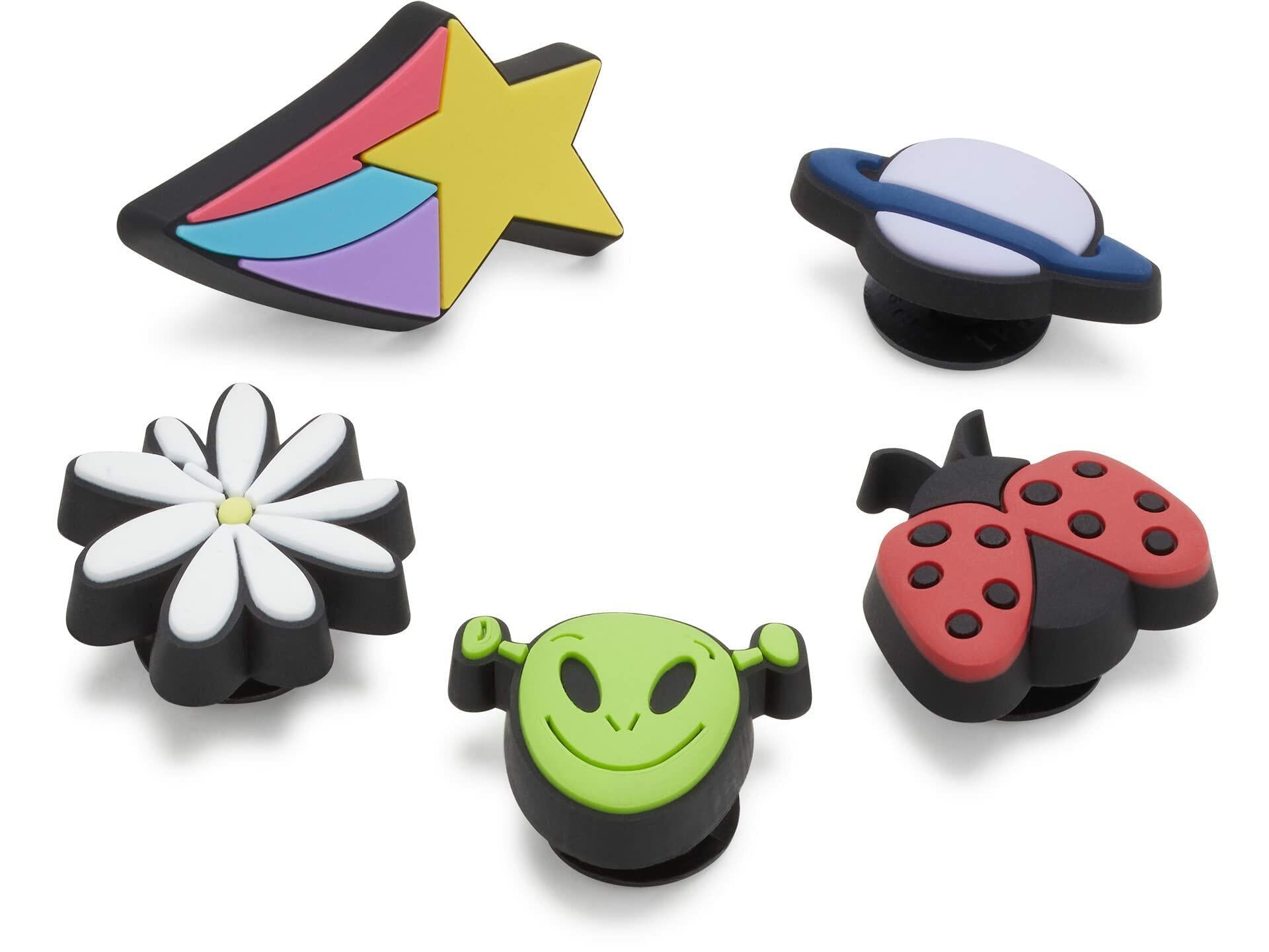 Crocs Alien Shoe Charms Jibbitz Kids Mix 5-Pack One Size
