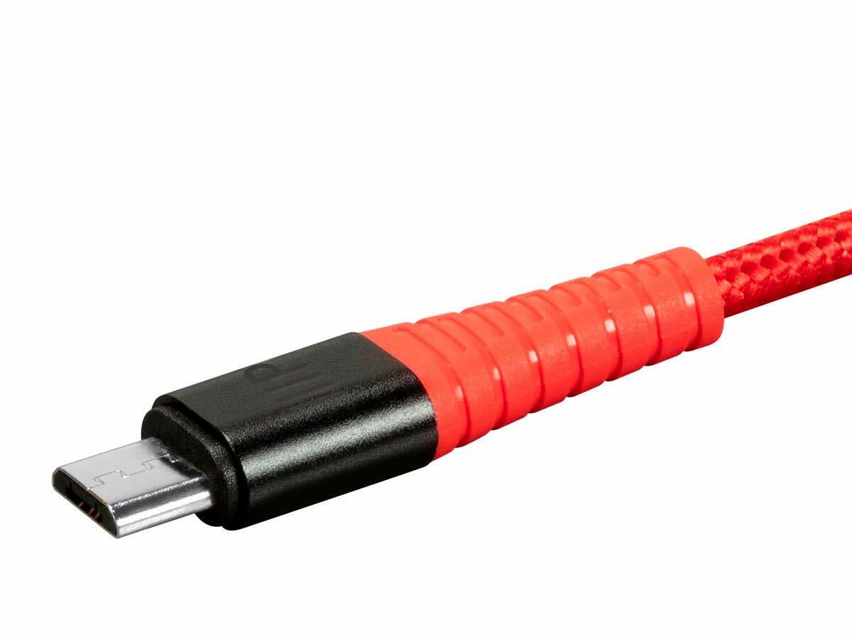 Monoprice USB 2.0 Micro Type-B to Type-A Charge & Sync Cable 3ft Nylon-Braid