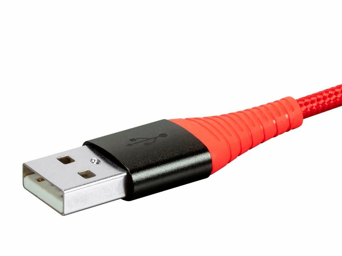 Monoprice USB 2.0 Micro Type-B to Type-A Charge & Sync Cable 3ft Nylon-Braid