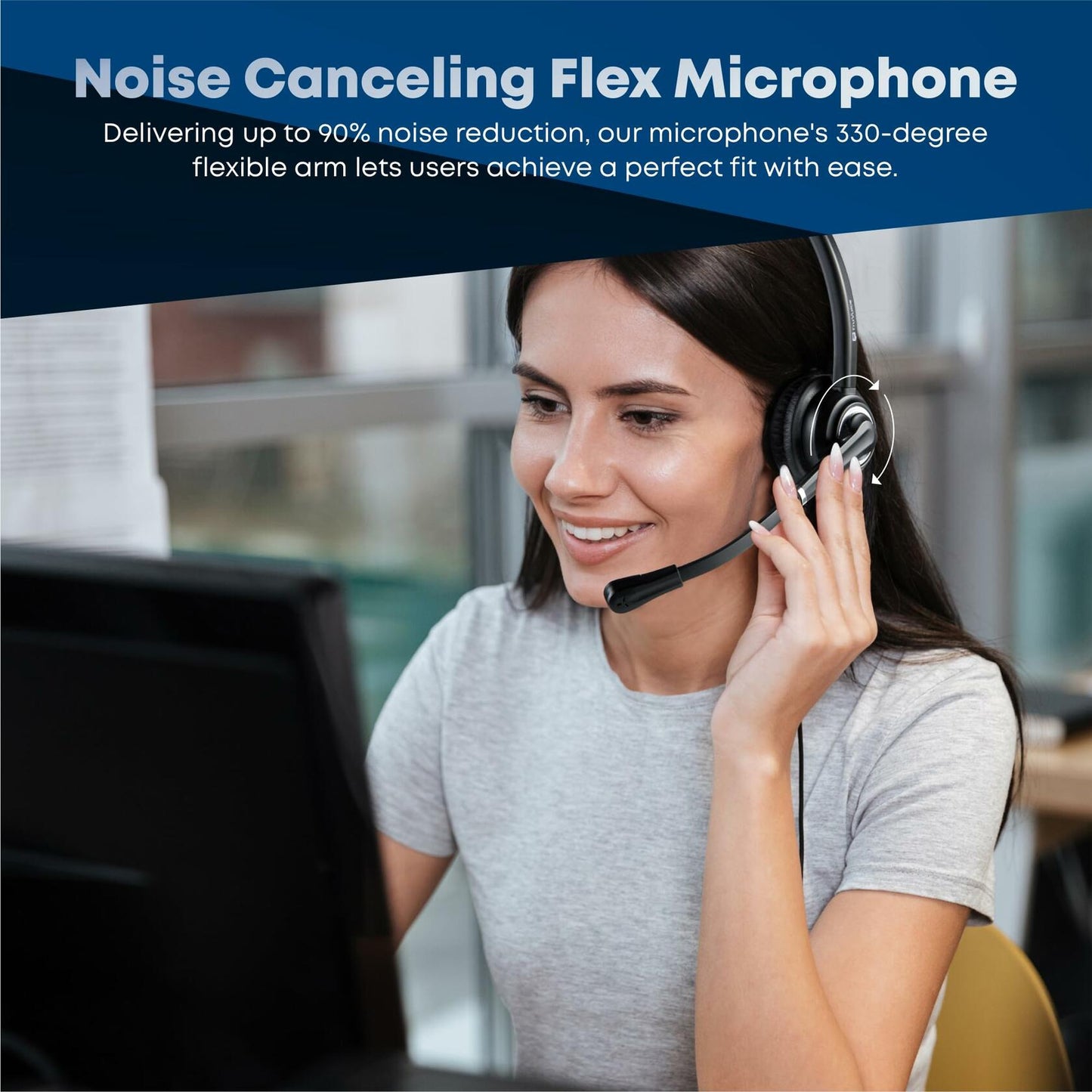 VoicePro 10 Professional Home Office and Call Center USB Headset