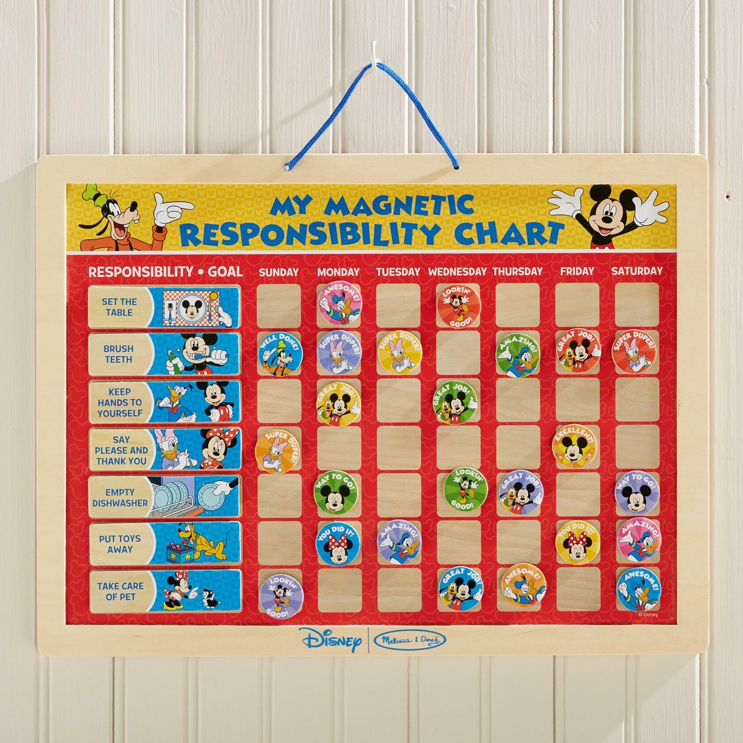 Melissa & Doug Disney Mickey Mouse Clubhouse My Magnetic Responsibility Chart