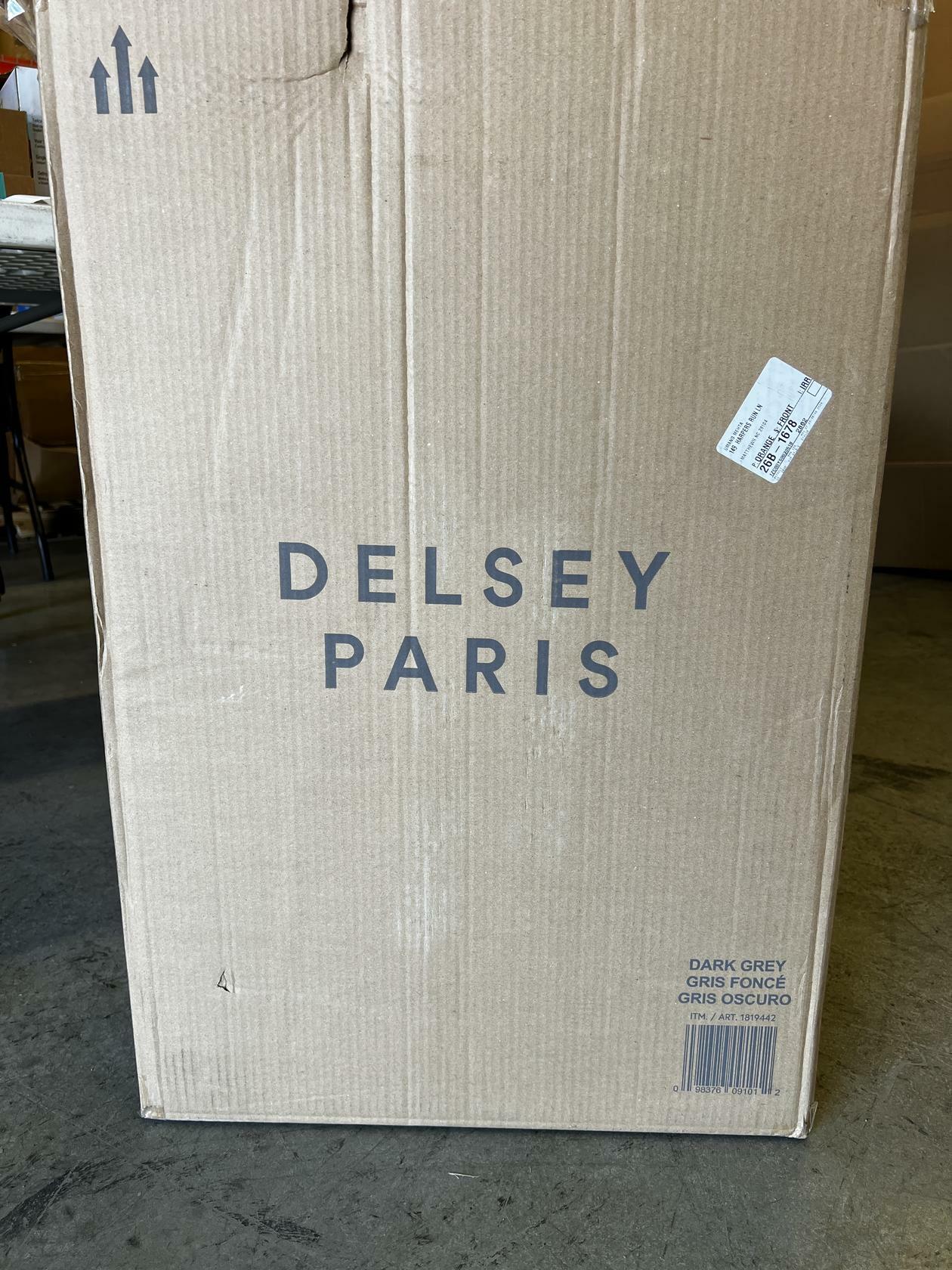 [Like_new] Delsey Paris Accelerate 2-Piece 30" & 22" CarryOn Hardside Luggage Set Dark Gray